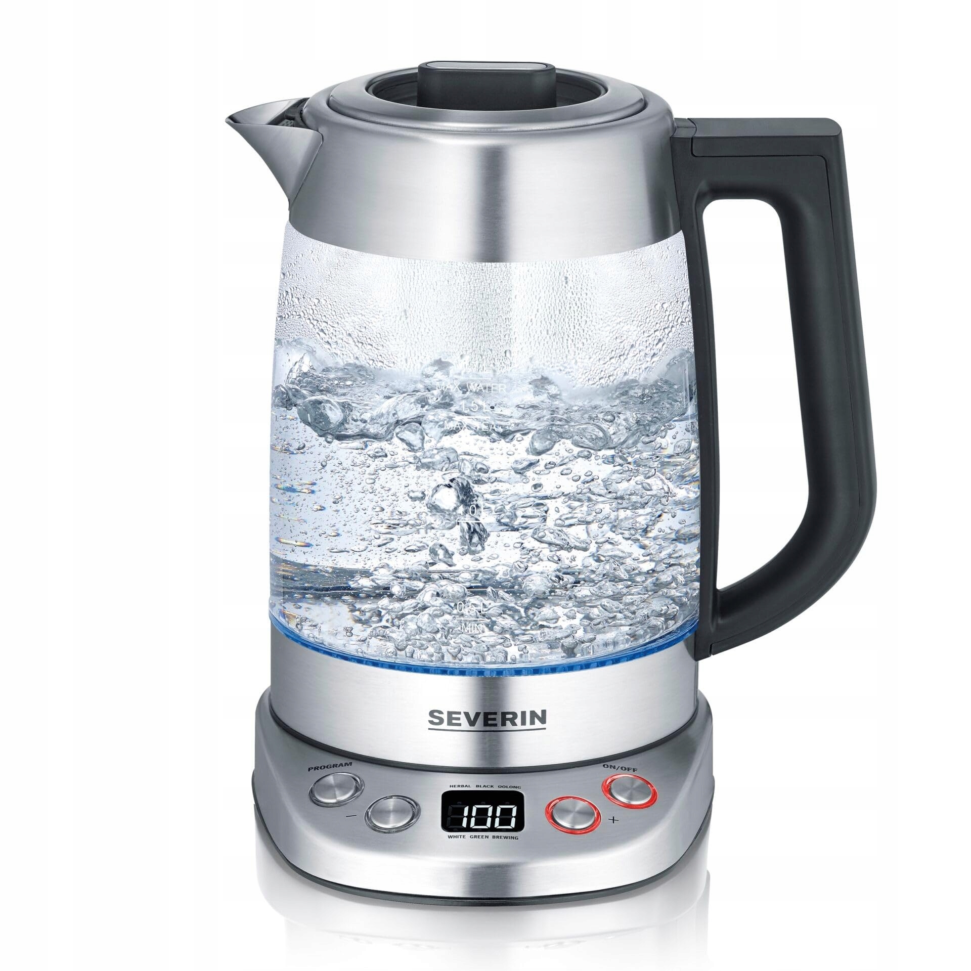 Czajnik Severin WK 3480 Glas-Tee-/Wasserkocher Deluxe – Idealny do parzenia herbaty