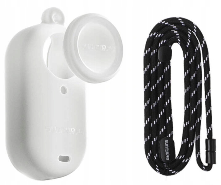 Etui Gumowe Osłona Ochronna ze Smyczą Sunnylife do Insta360 GO 3S (Białe) – Kompleksowa ochrona dla Twojej kamery