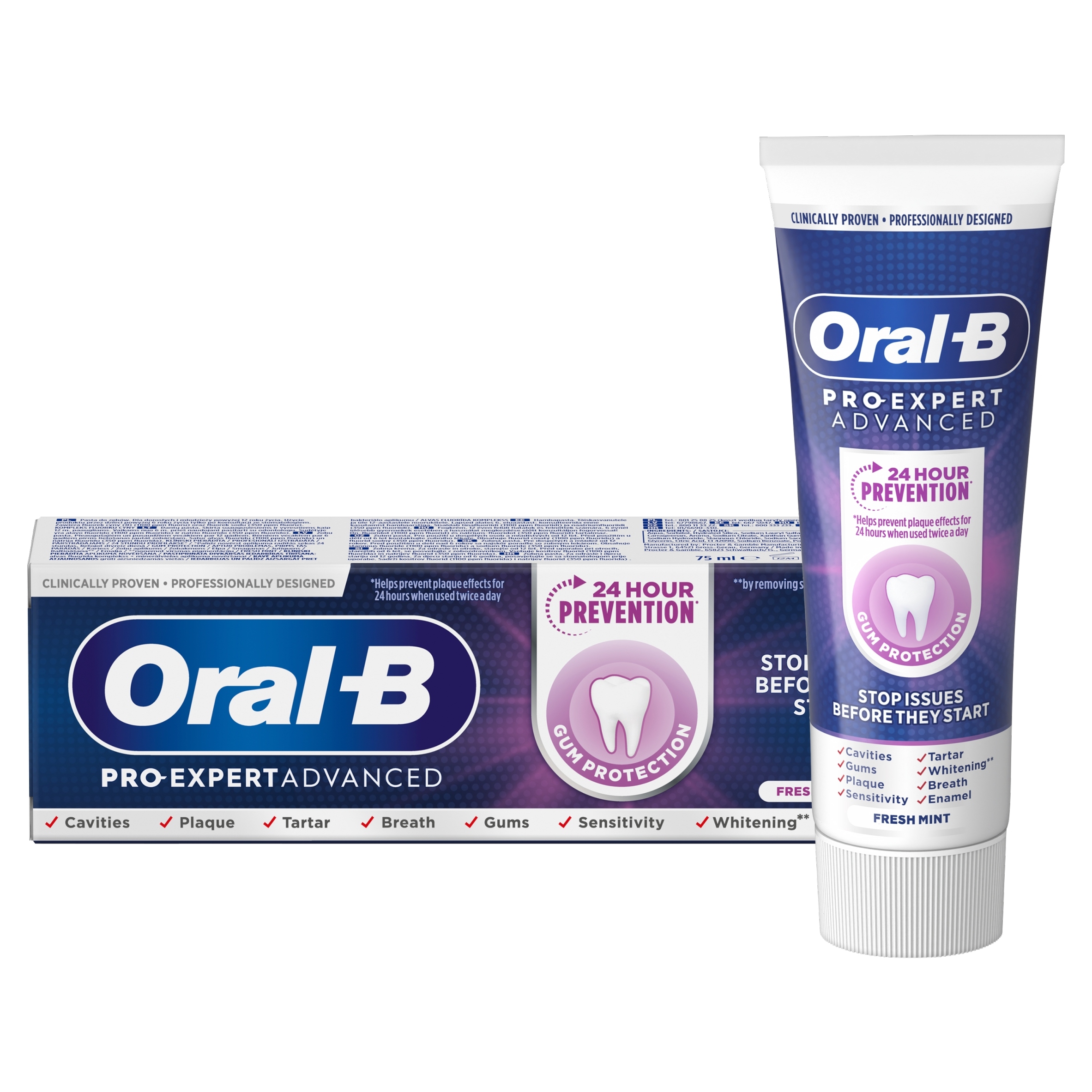 Pasta do zębów ORAL-B Pro-Expert Advanced Gum Protection 75 ml – Kompleksowa pielęgnacja jamy ustnej