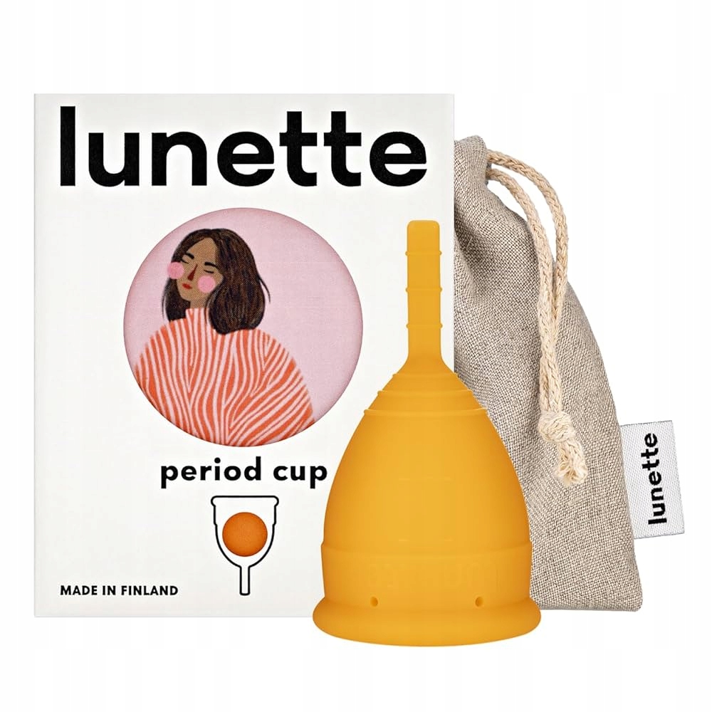 LUNETTE Kubeczek menstruacyjny 41mm Pomarańczowy – Komfort w Twoich Rękach
