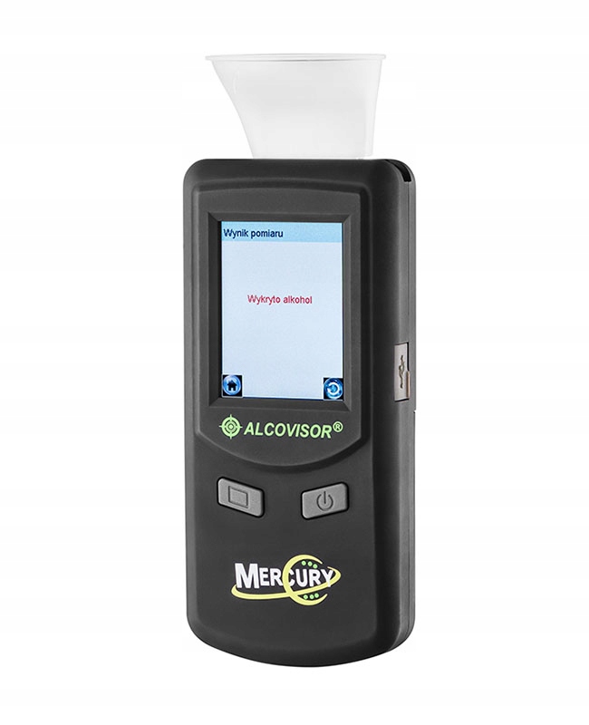 Alkomat elektrochemiczny Alcovisor Mercury z drukarką – Precyzyjne pomiary i wygoda użytkowania
