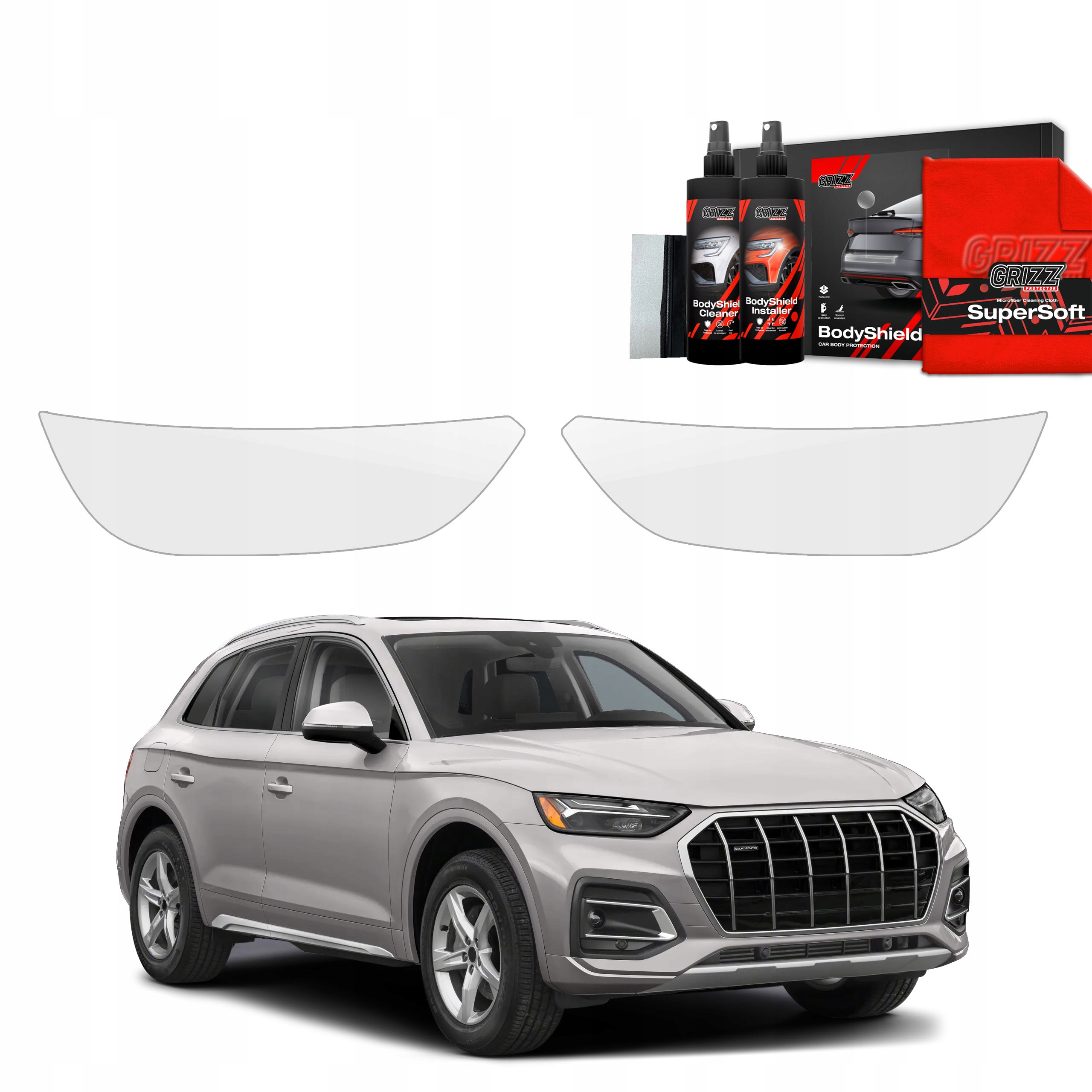 Folia ochronna na lampy GrizzGlass BodyShield do Audi Q5 (2020-2025) – Idealna ochrona dla Twojego auta
