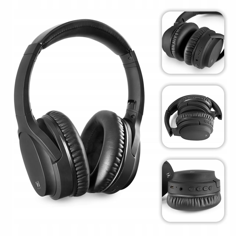 Ergonomiczna konstrukcja – Wygodne nauszniki i regulowany pałąk