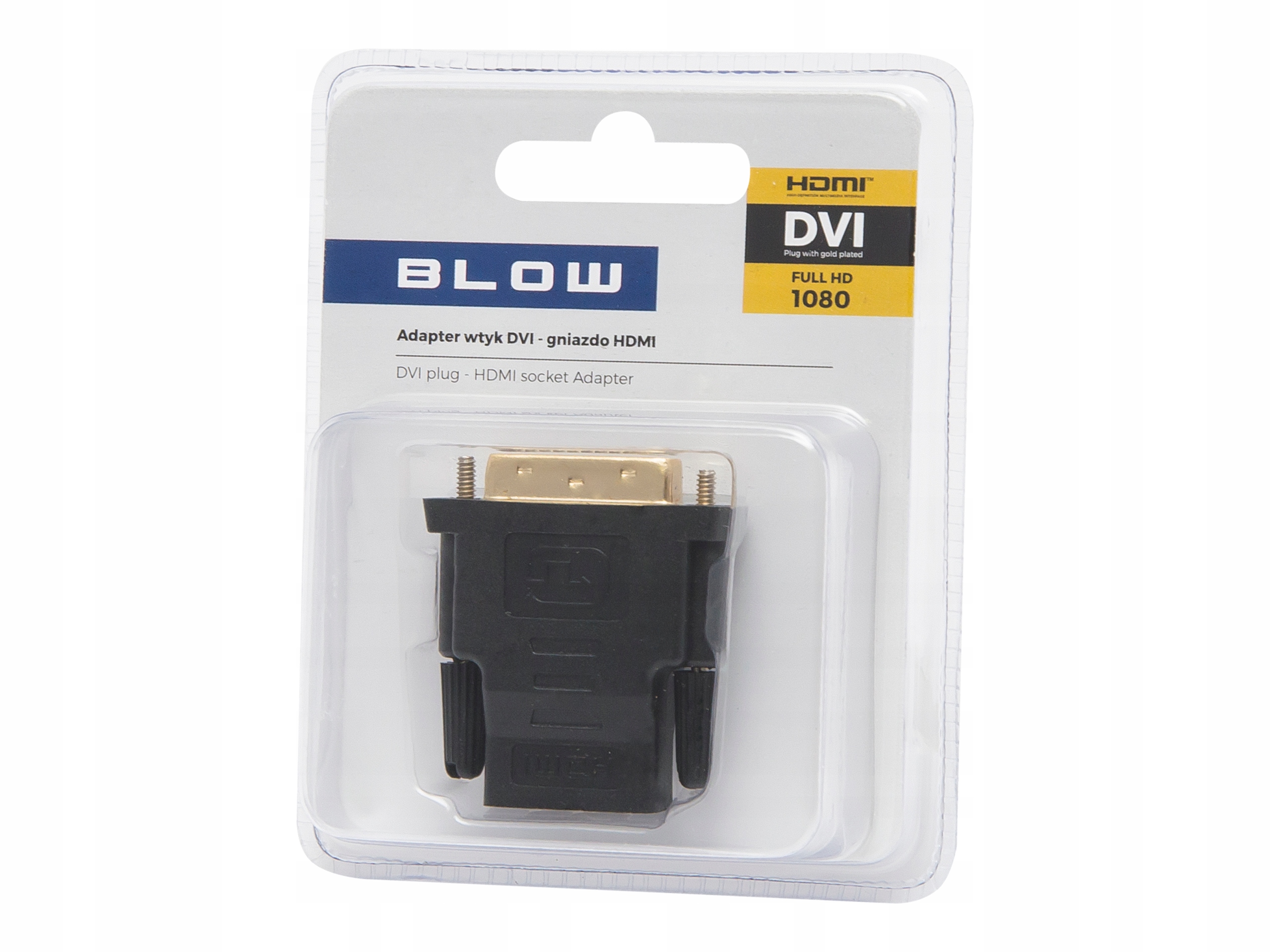 Przejście Adapter z Wtykiem DVI na Gniazdo HDMI 1080P – Idealne połączenie dla Twojego sprzętu