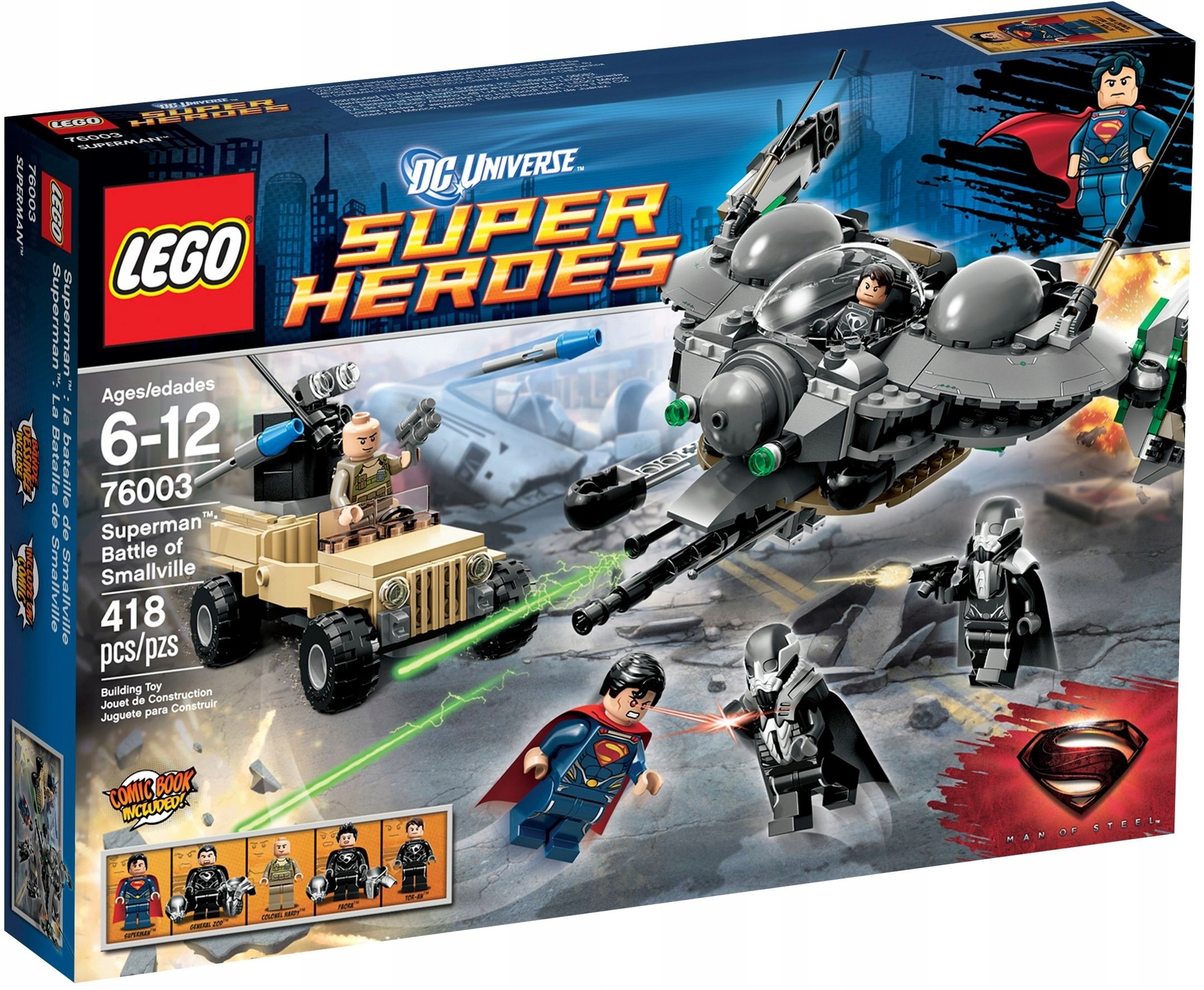 KLOCKI LEGO SUPER HEROES 76003 - BITWA O SMALLVILLE – Superman kontra Generał Zod