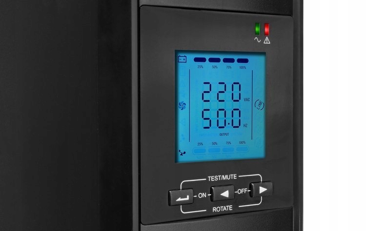 Napięcie i częstotliwość – Stabilne 230 V AC i automatyczne wykrywanie 50/60 Hz