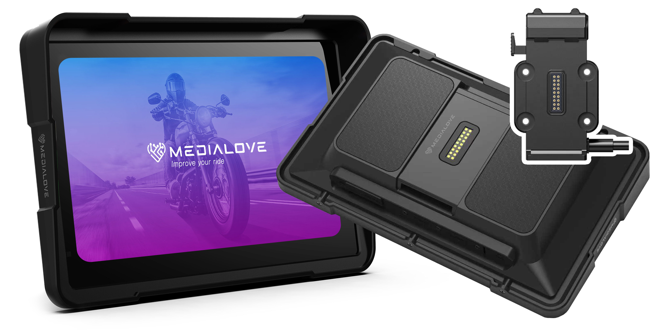 Ekran motocyklowy M7 Quick 7'' Carplay Android Auto – Nowoczesne centrum sterowania