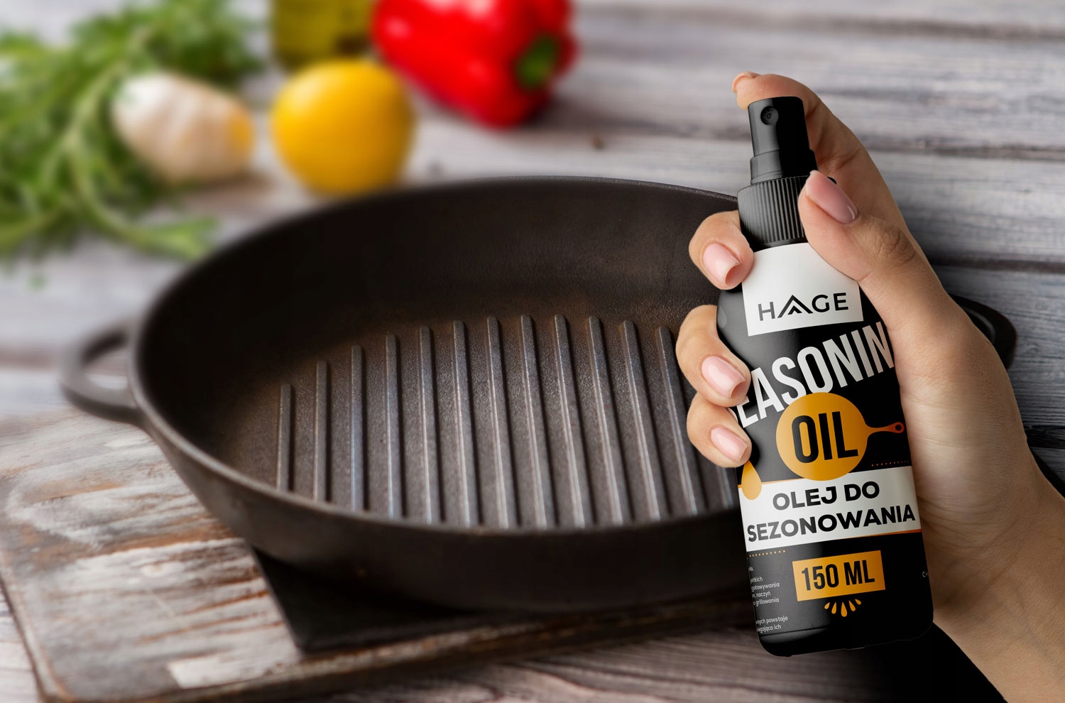 Łatwa aplikacja dzięki atomizerowi – Precyzyjne rozprowadzenie oleju