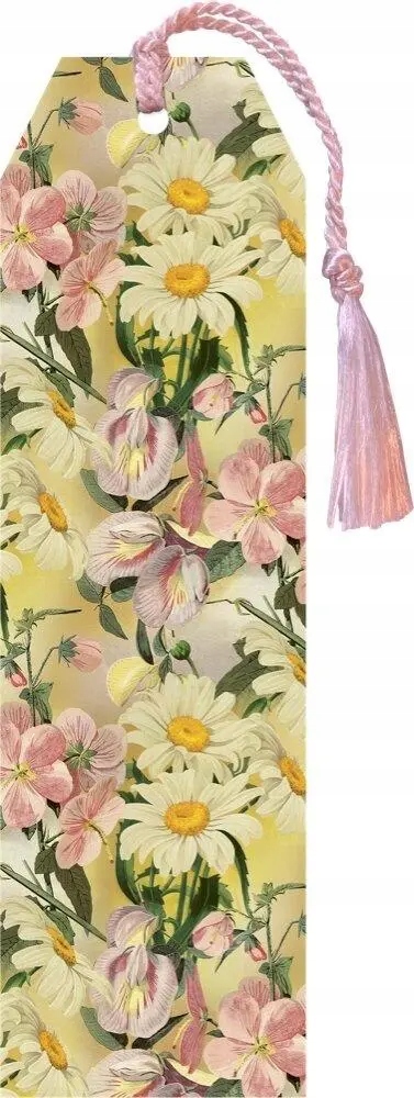 Zakładka 166 ze wstążką Stokrotki – Elegancja w Twoim biurze