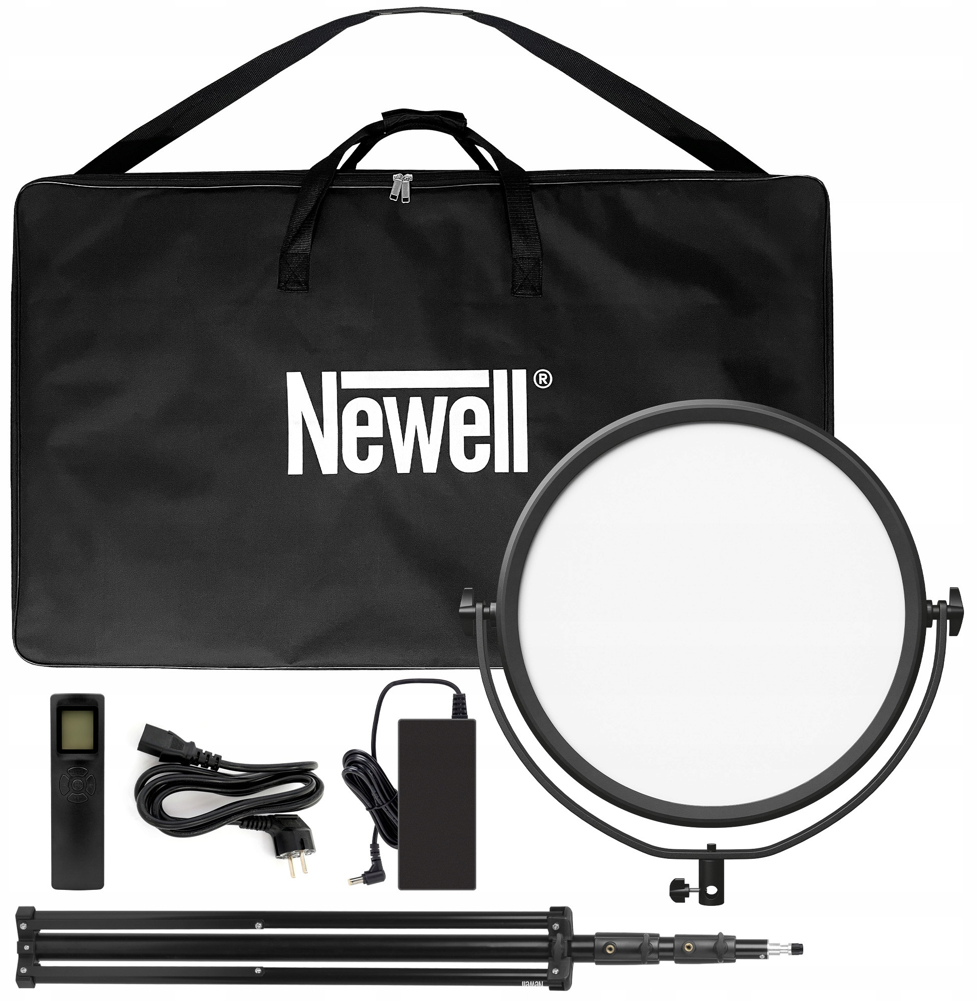 Zestaw Newell lampa LED Air Artha XL i statyw oświetleniowy Talos – Profesjonalne oświetlenie dla twórców
