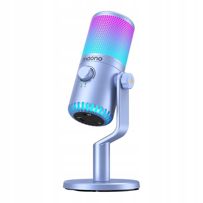 Mikrofon Maono DM30RGB (fioletowy) – Doskonała jakość dźwięku i stylowy design