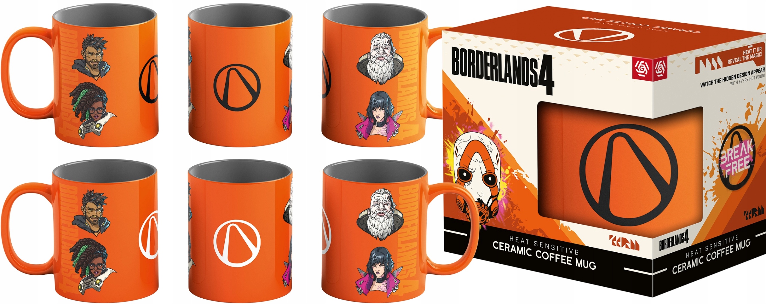 Kubek termoaktywny Borderlands 4 Hunters Icon – Idealny dla prawdziwych łowców skarbów