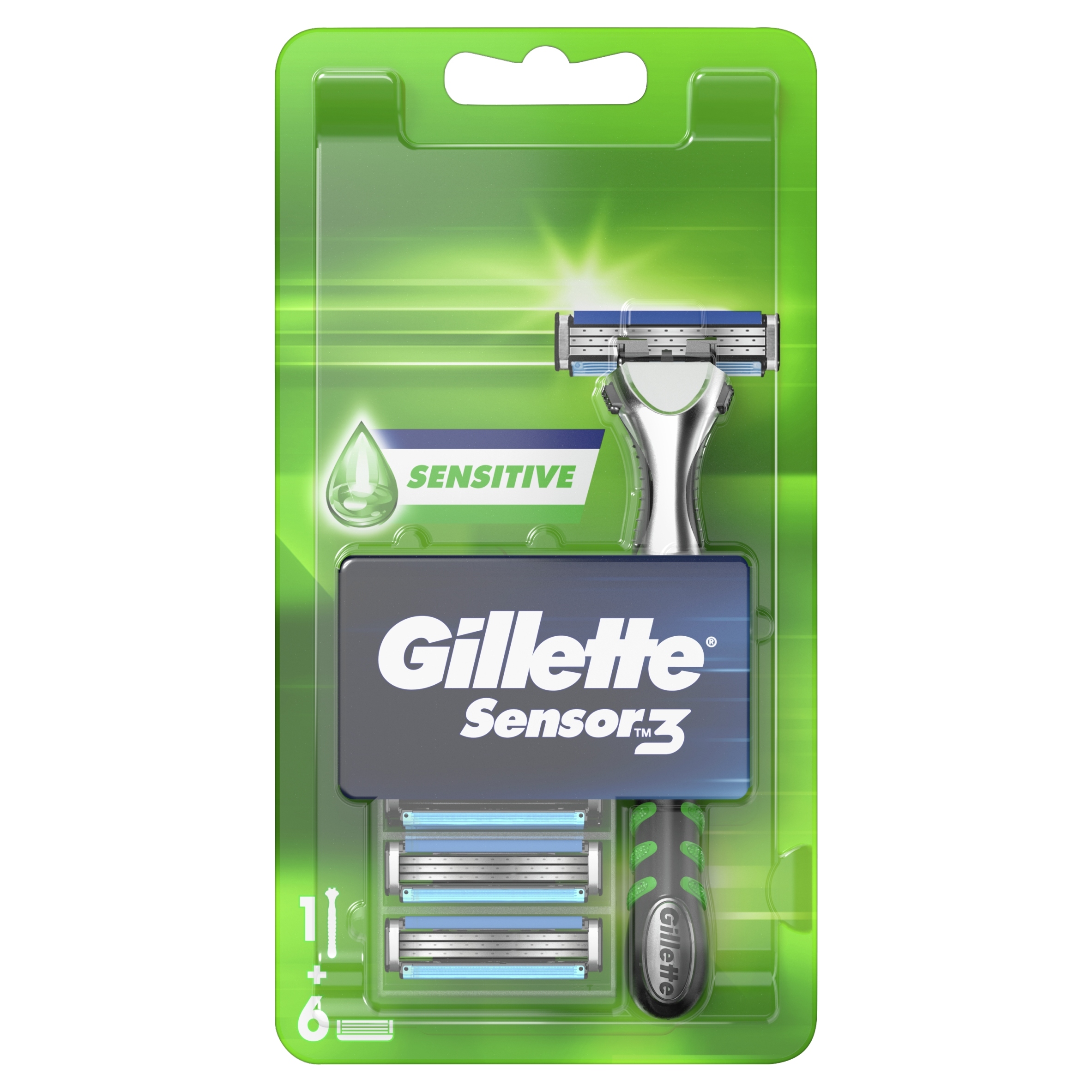 Gillette Sensor3 Sensitive – Maszynka do golenia z wkładami dla delikatnej pielęgnacji