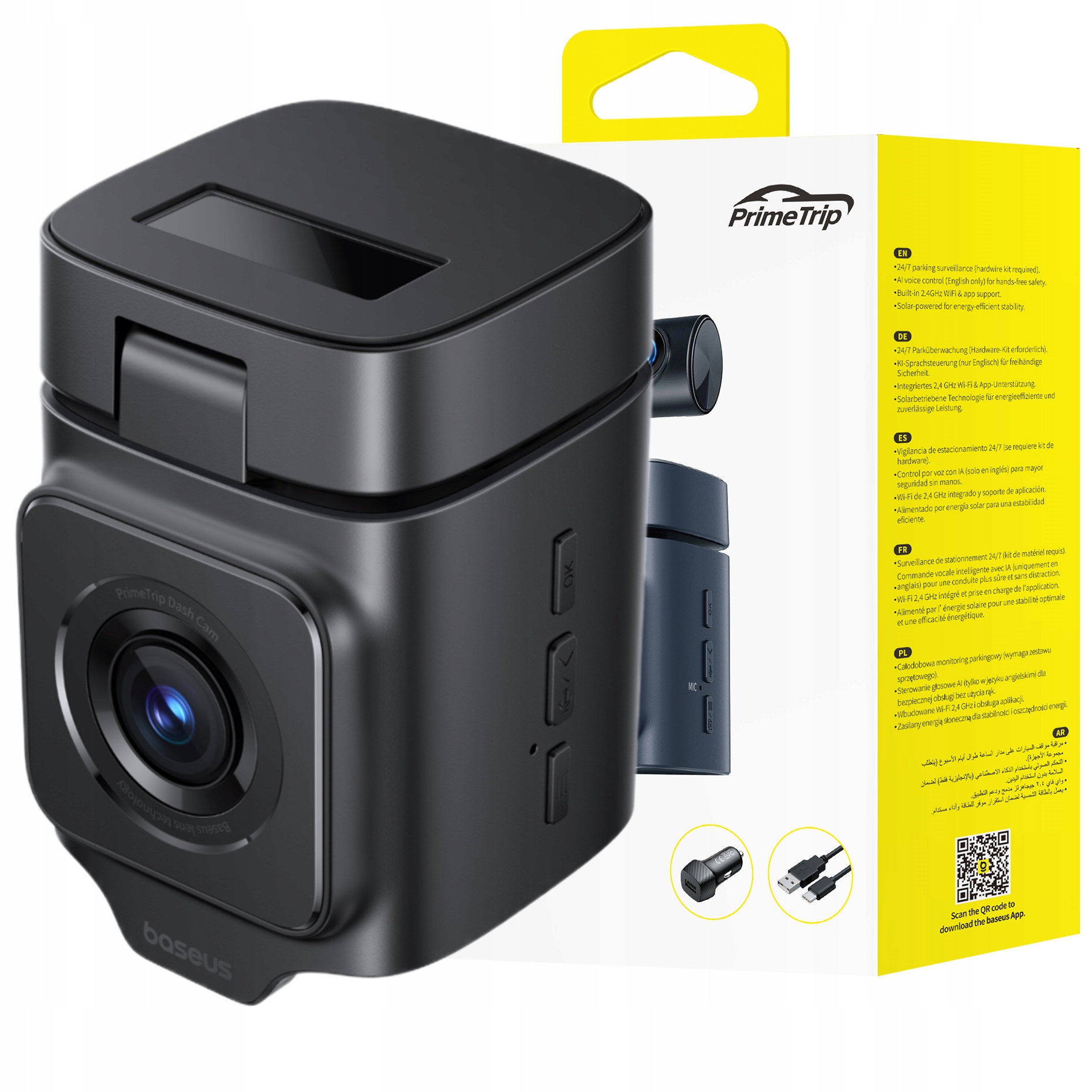 Kamera samochodowa Baseus PrimeTrip VD1 – Twoje bezpieczeństwo na drodze