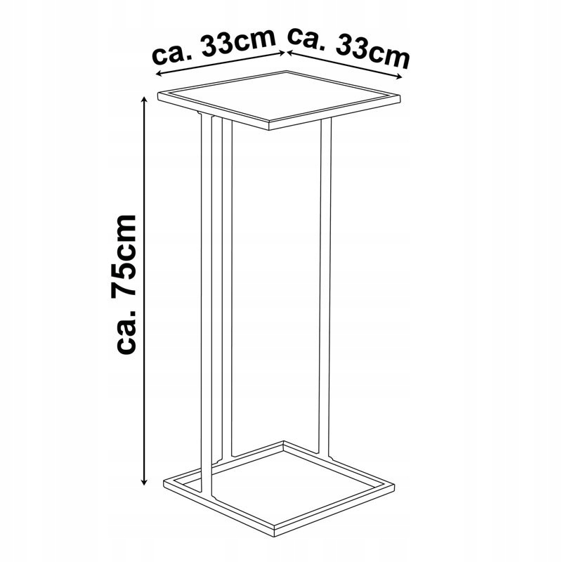 Wymiary i waga – Kompaktowy rozmiar 33 x 33 x 75 cm, waga 2,82 kg