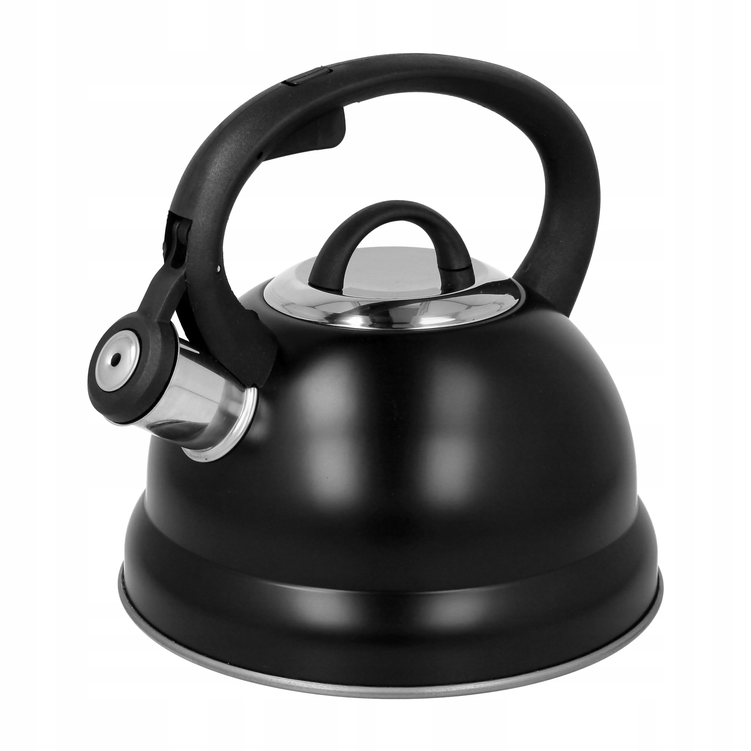 Czajnik stalowy z gwizdkiem tradycyjny indukcyjny czarny 2.5L – Elegancja i funkcjonalność w Twojej kuchni