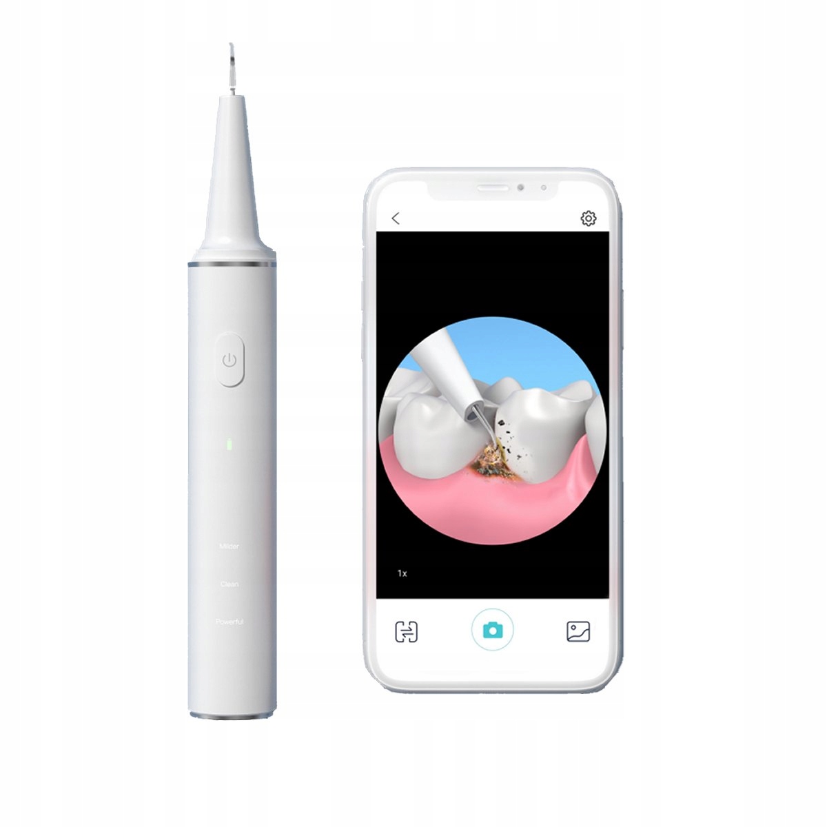 Wbudowana kamera 5MP – Precyzyjne monitorowanie stanu jamy ustnej