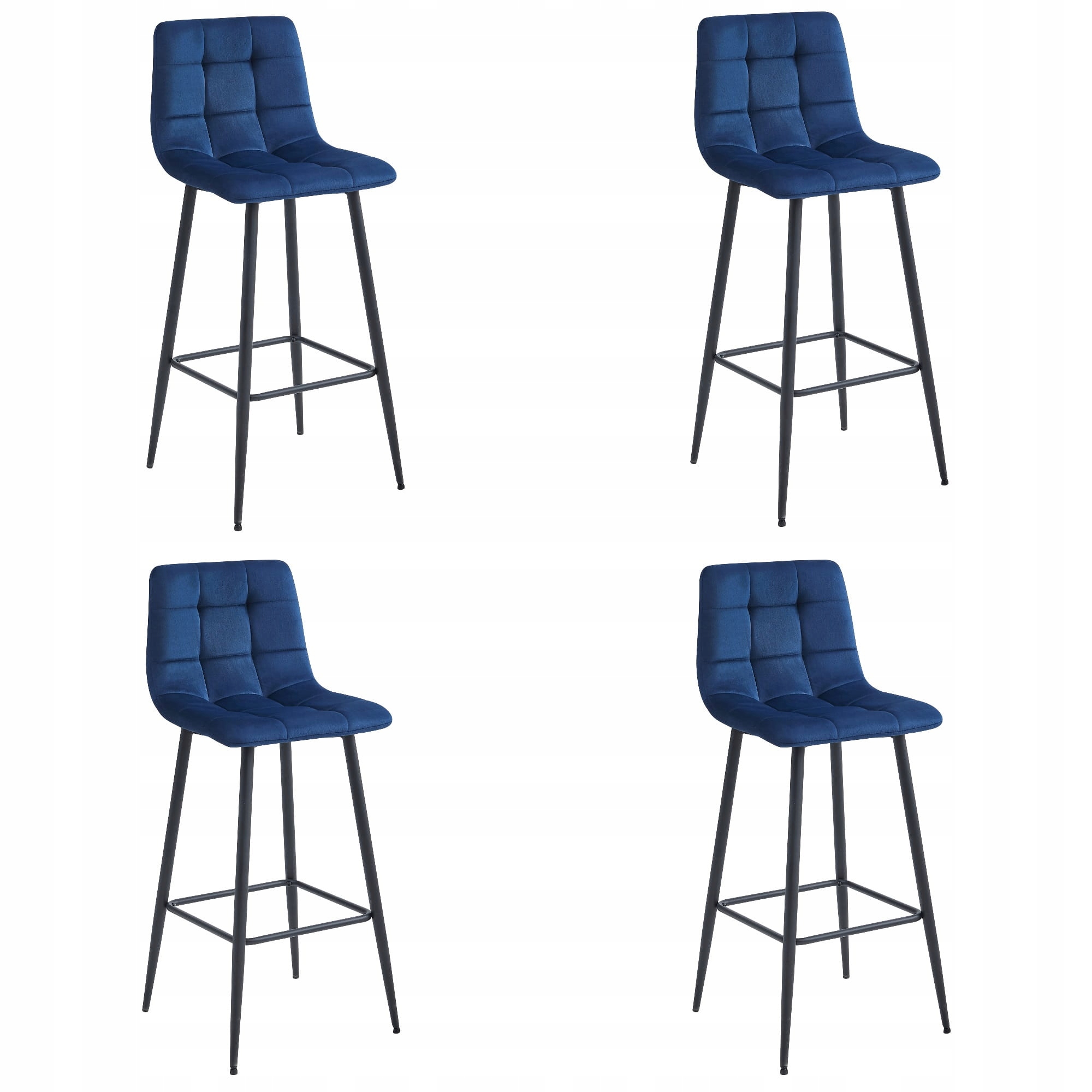 Hoker ARCETO - granat aksamit / nogi czarne x 4 – Elegancja i funkcjonalność w Twoim wnętrzu