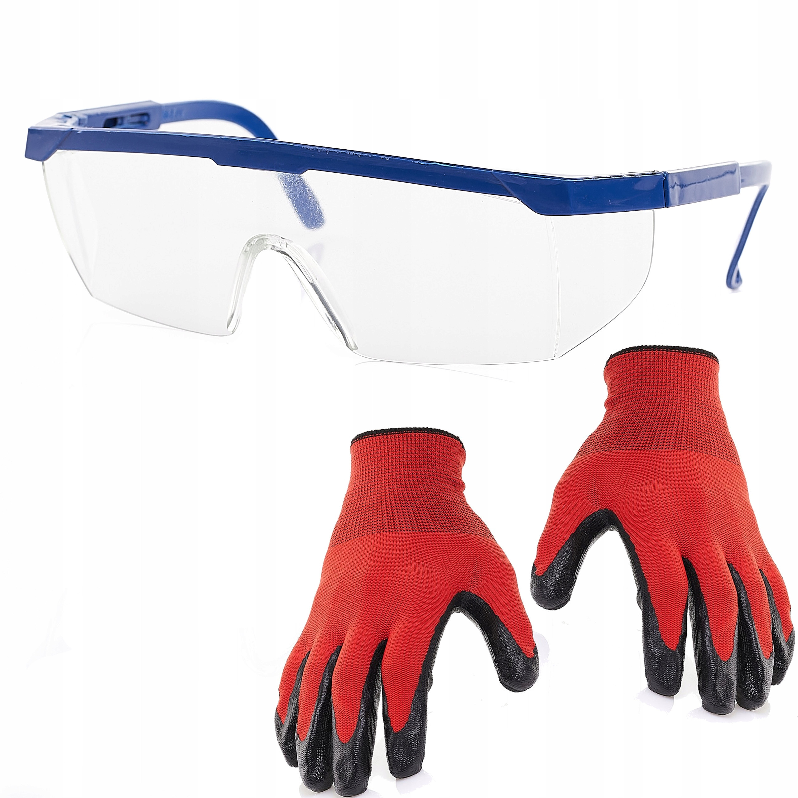 Rękawice Rękawiczki Ochronne Robocze Okulary Ekonomiczne Zestaw Techrebal – Kompleksowa ochrona w pracy