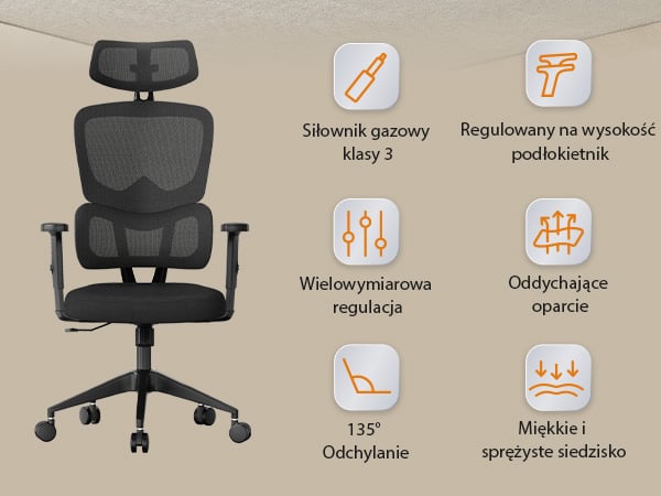 Krzesło biurowe Veno