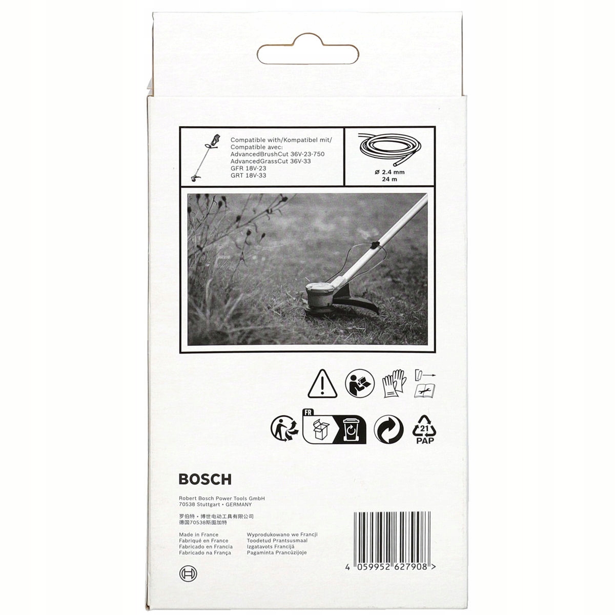 Kompatybilność z kosiarkami Bosch GFR 18V-23 i GRT 18V-33