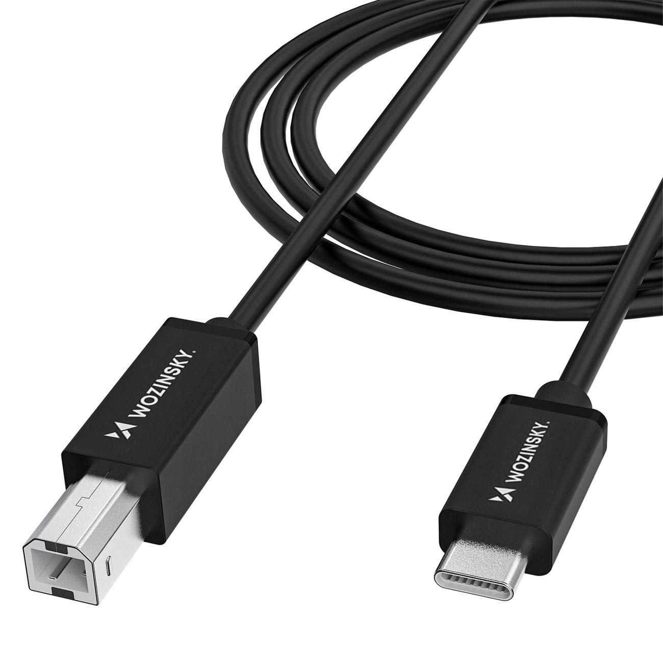Kabel Wozinsky WKDDY2S USB-B - USB-C 2m - czarny – Idealne połączenie dla Twoich urządzeń
