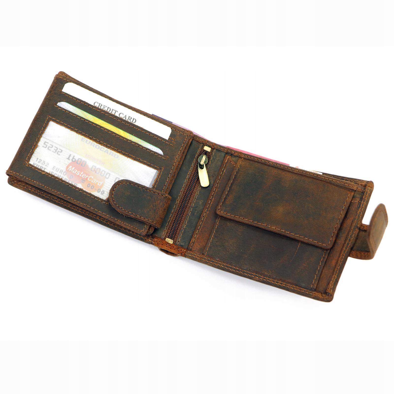 Praktyczne przegródki na karty i kieszeń na monety