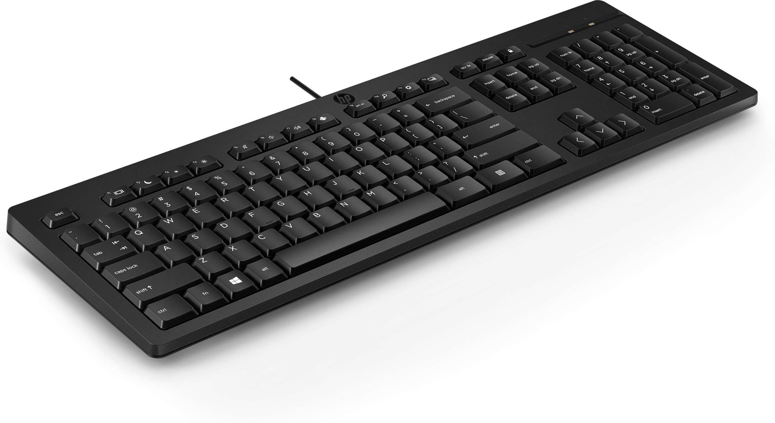 Wymiary i waga klawiatury HP 125