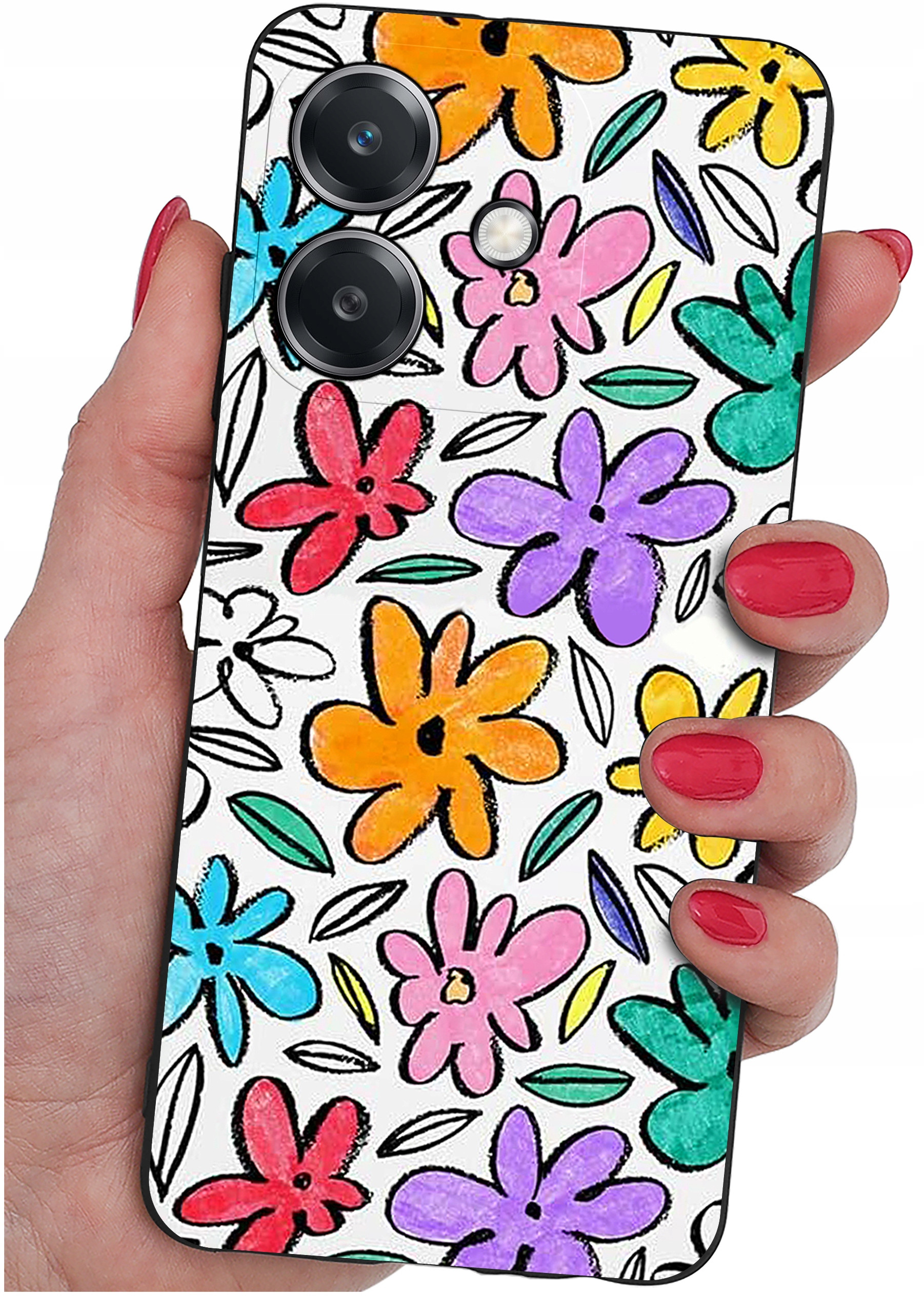 Etui do Oppo A40 | A40M | WZORY | SILIKONOWE MATT SZKŁO 9H – Ochrona i styl w jednym