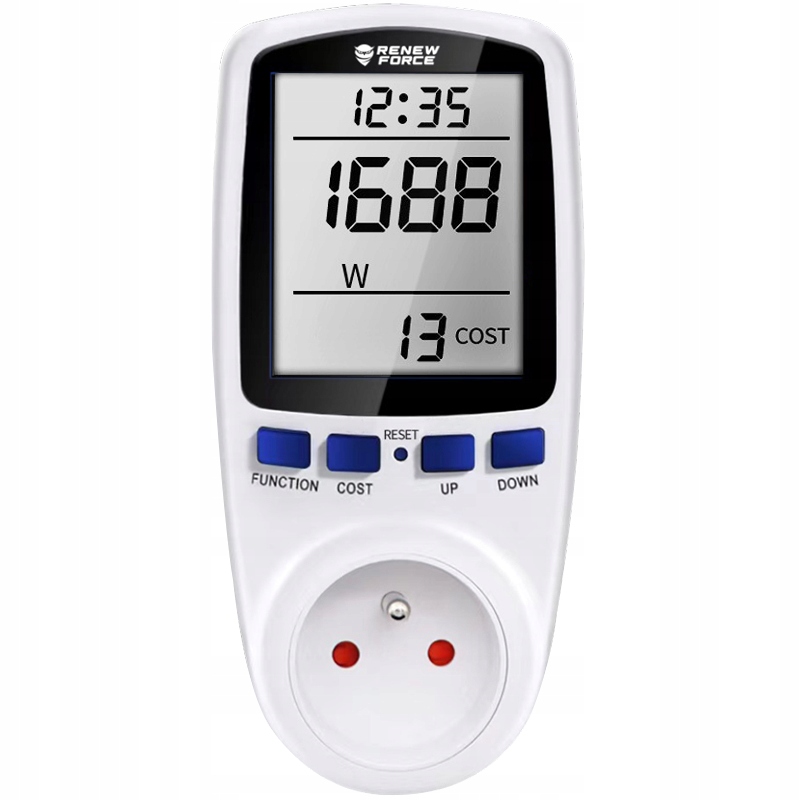 Funkcje miernika zużycia energii