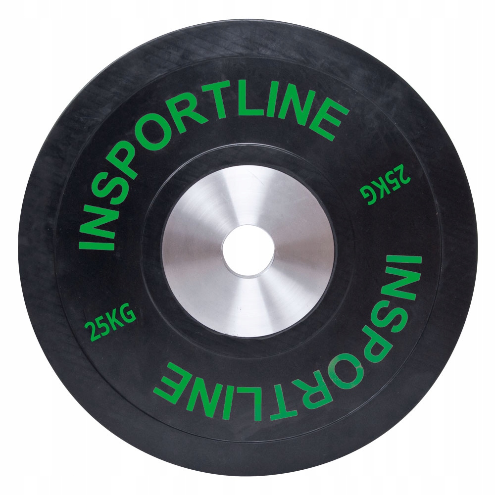 Obciążenie gumowane inSPORTline płyta 25 kg – Idealne do treningu siłowego