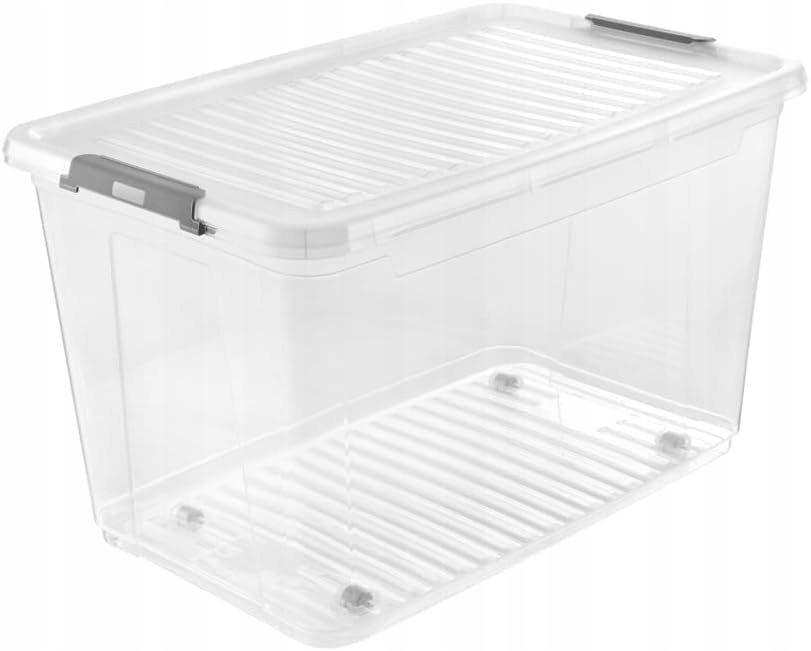 Pudełko pojemnik z pokrywką na kółkach KEEEPER LEO 59x38x35 cm – Idealne do organizacji przestrzeni