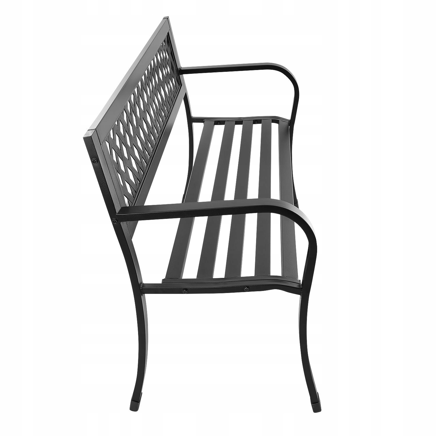 Ażurowa ławka ogrodowa z oparciem – Idealne rozwiązanie do ogrodu, na taras i balkon