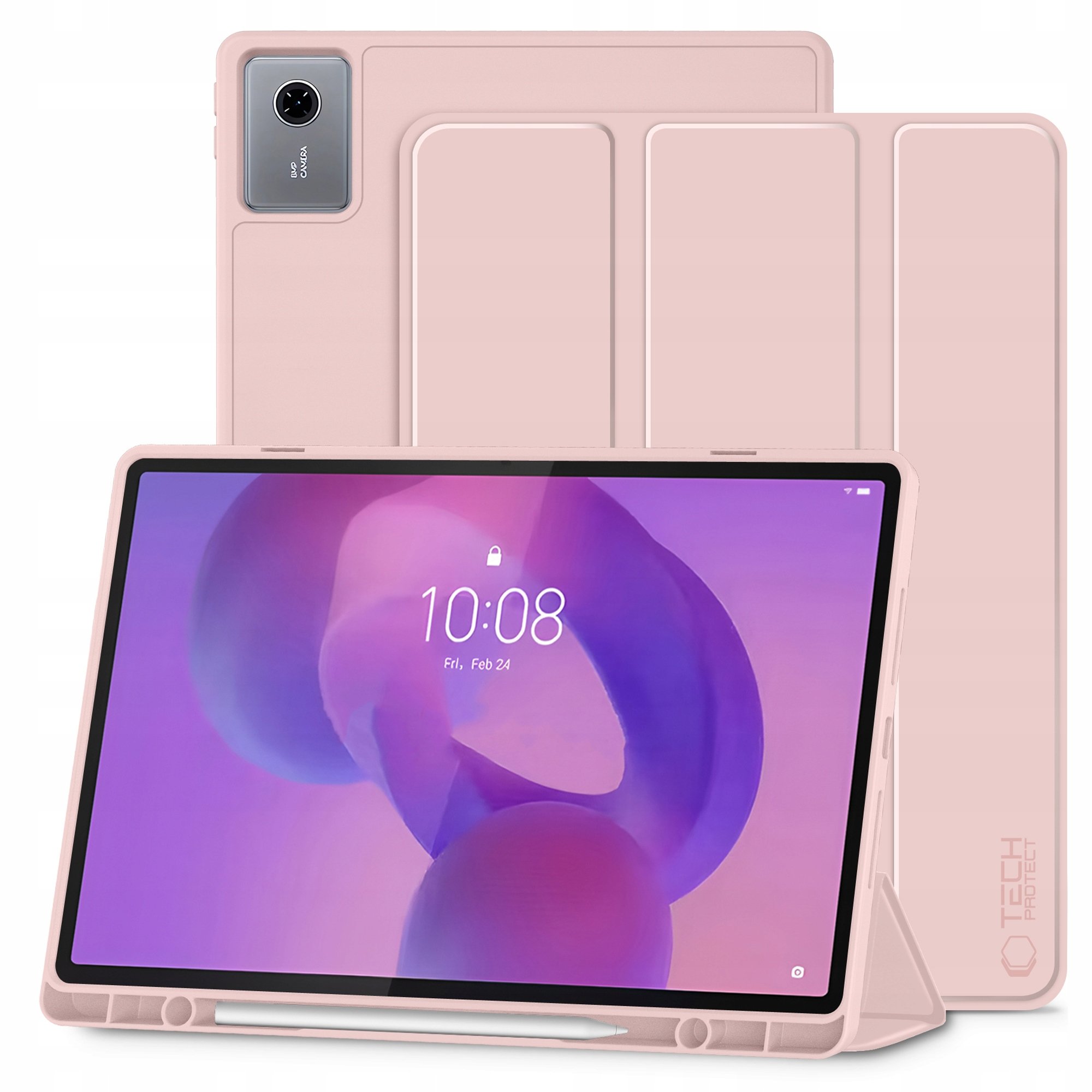 TECH-PROTECT SC PEN LENOVO IDEA TAB PLUS 12.1 TB-361 PINK – Elegancka ochrona dla Twojego tabletu