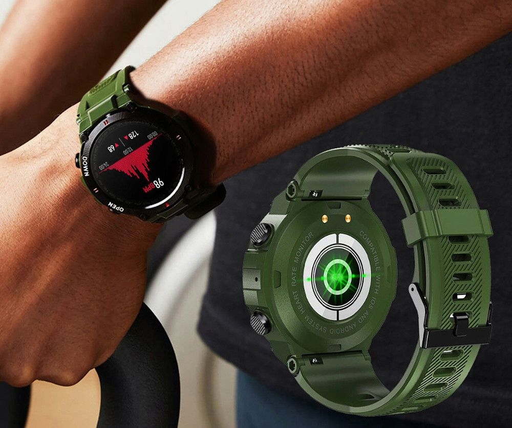 SMARTWATCH MĘSKI ZEGAREK DO XIAOMI SAMSUNG HUAWEI Kształt koperty okrągła