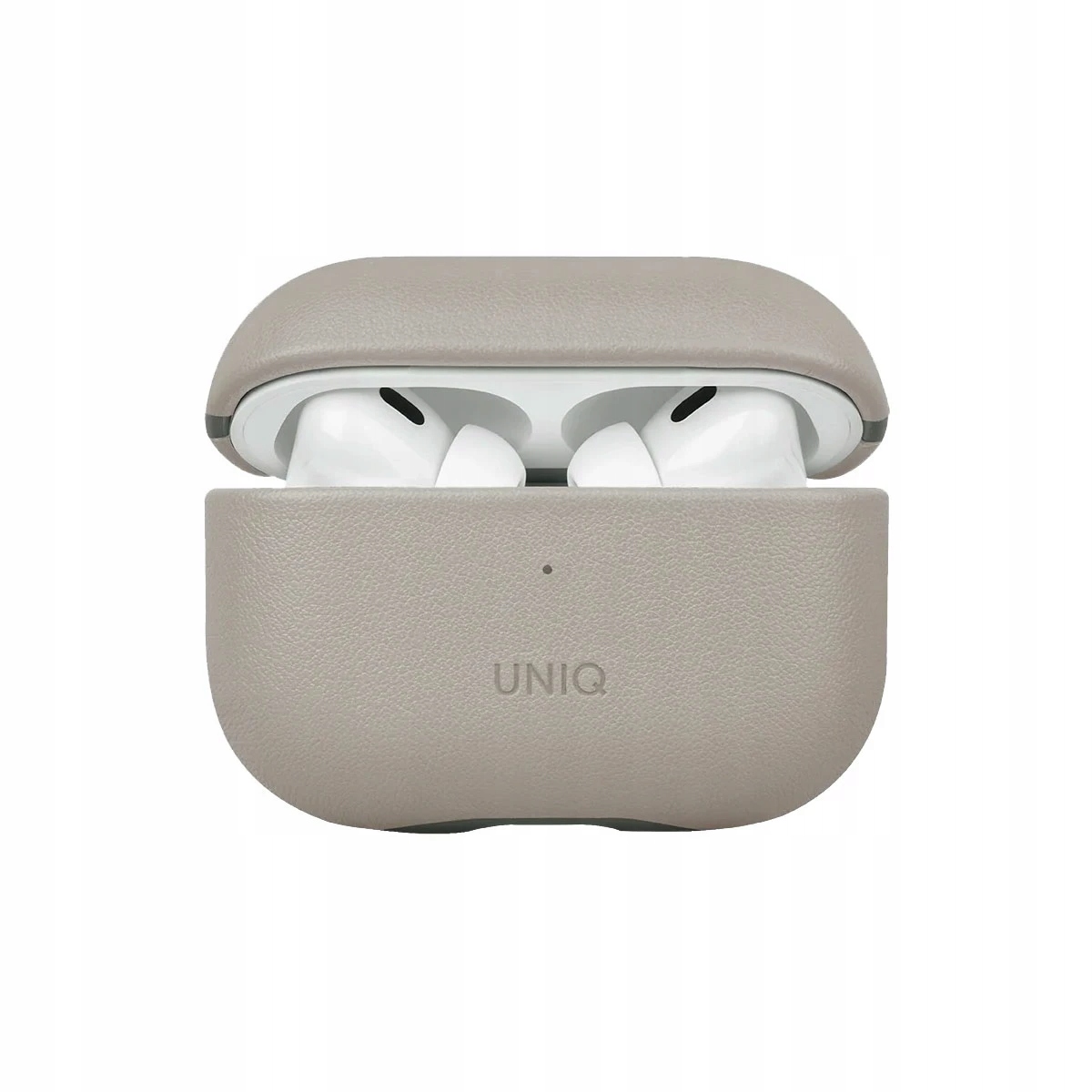 UNIQ Lyden DS – Etui ze sztucznej skóry do AirPods Pro 2 w kolorze beżowym/zielonym