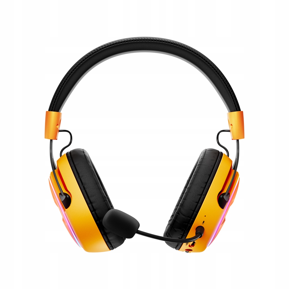 OXS Słuchawki Dual Mode: Wireless & BT + Wired Storm G2 orange – Doskonałe do gier i muzyki