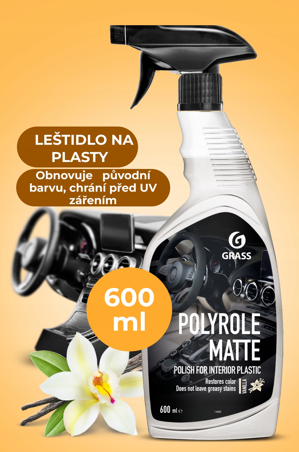 POLISHING GRASS MATTE VANILLA 600ML – Profesjonalna pasta do plastiku