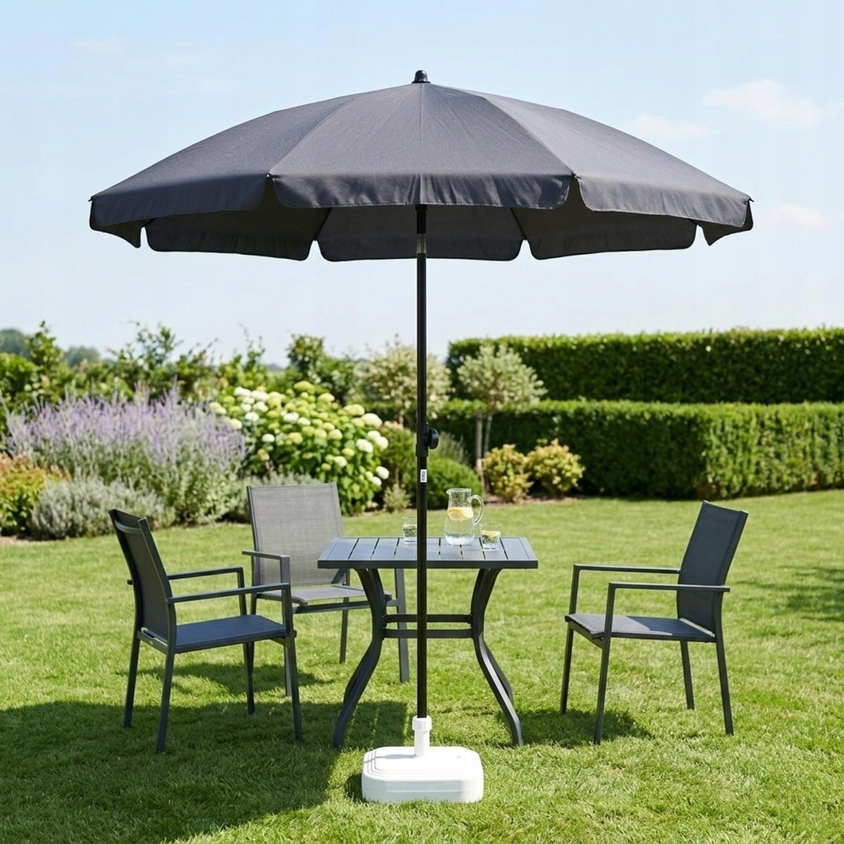 Parasol ogrodowy 185 cm antracyt – Idealna ochrona przed słońcem