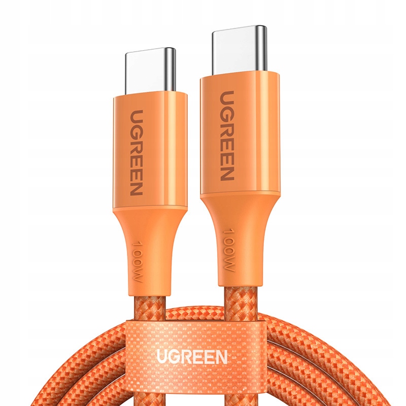 Kabel USB-C UGREEN L502 PD 5A 1m (pomarańczowy) – Szybkie ładowanie i transfer danych