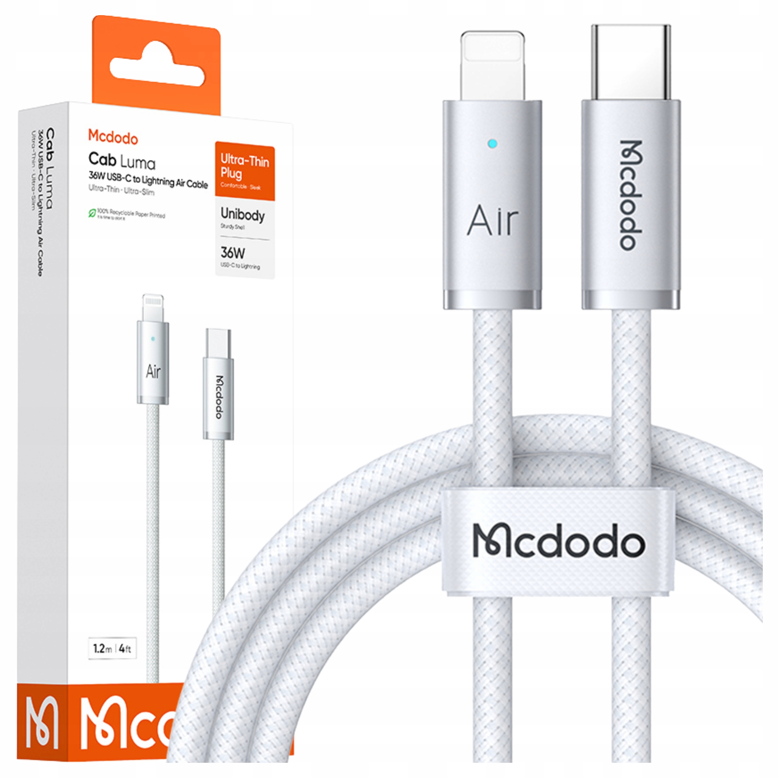 Kabel USB-C Lightning szybkie ładowanie 36W – Wydajność i wygoda w jednym