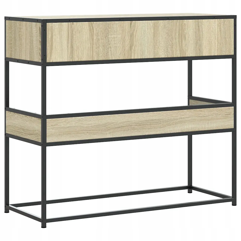 Stolik konsolowy dąb sonoma 90x35x80 cm – Elegancja i funkcjonalność w Twoim domu