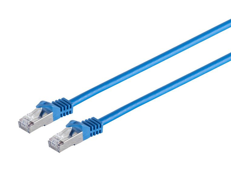 Kabel CAT 7 S/FTP RJ45 BLUE 0.50m – Wydajne połączenie sieciowe