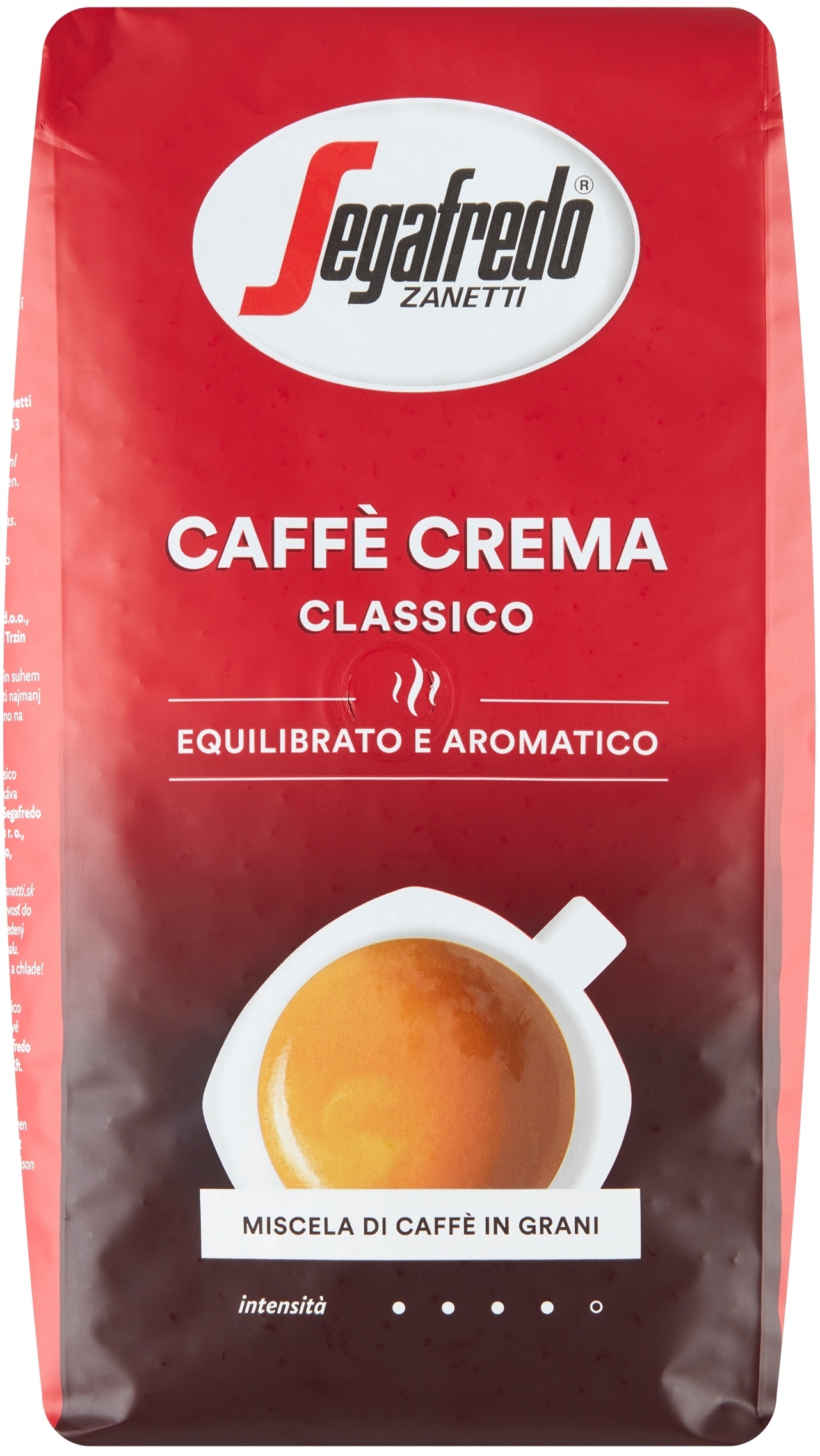 Kawa ziarnista Segafredo Caffe Crema Classico 1 kg – Klasyka włoskiej kawy