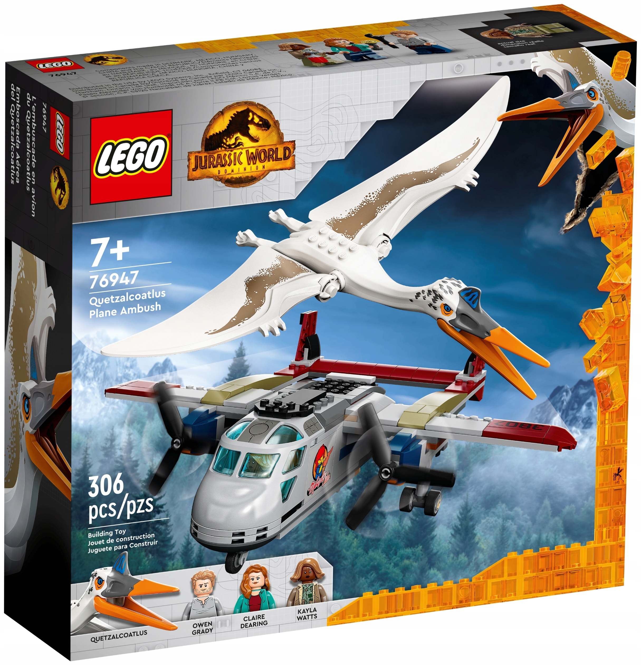 LEGO Jurassic World - Kecalkoatl: zasadzka z samolotem (76947) – Przeżyj przygodę w świecie dinozaurów