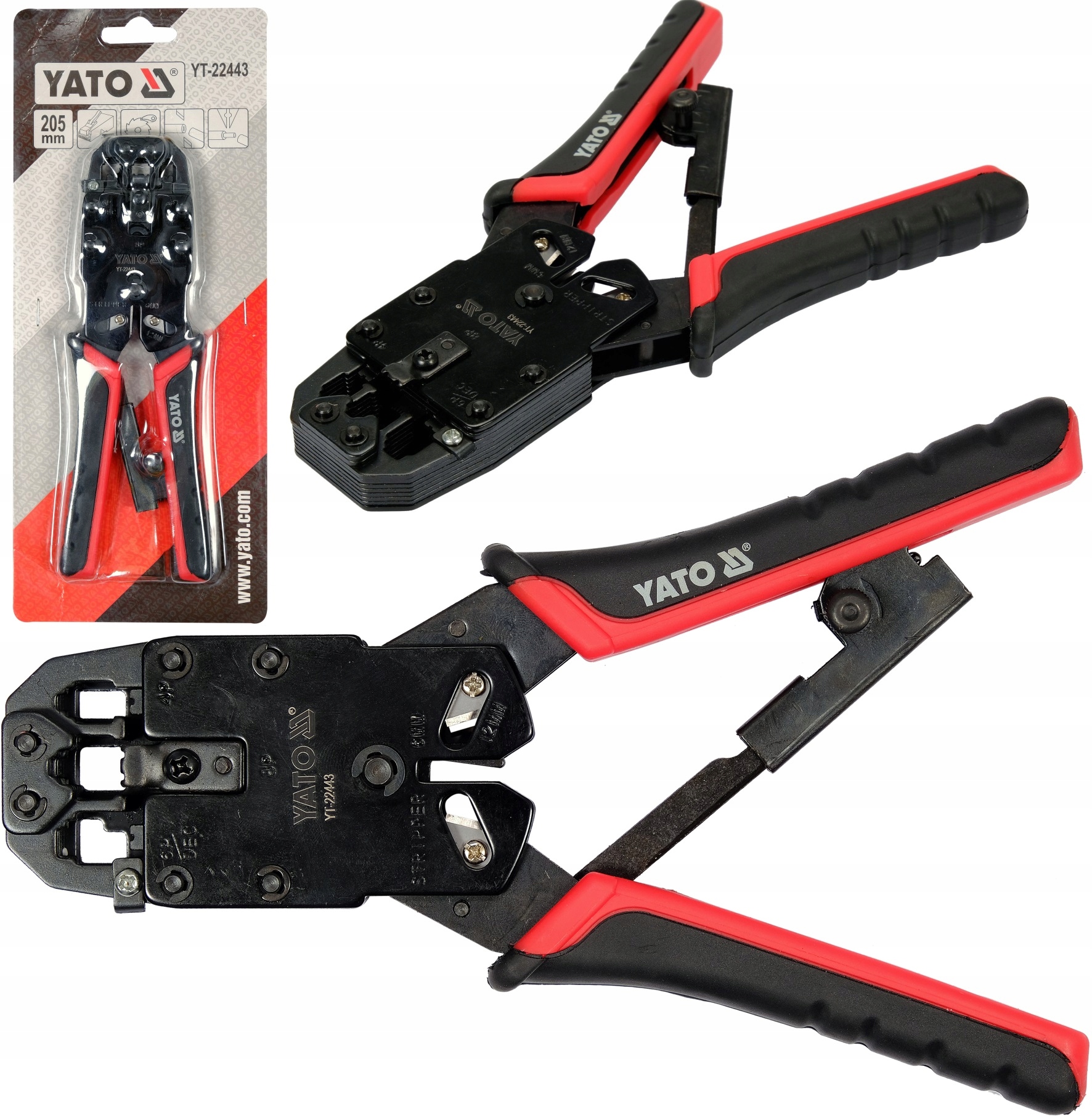 Funkcjonalność zaciskania końcówek sieciowych RJ45