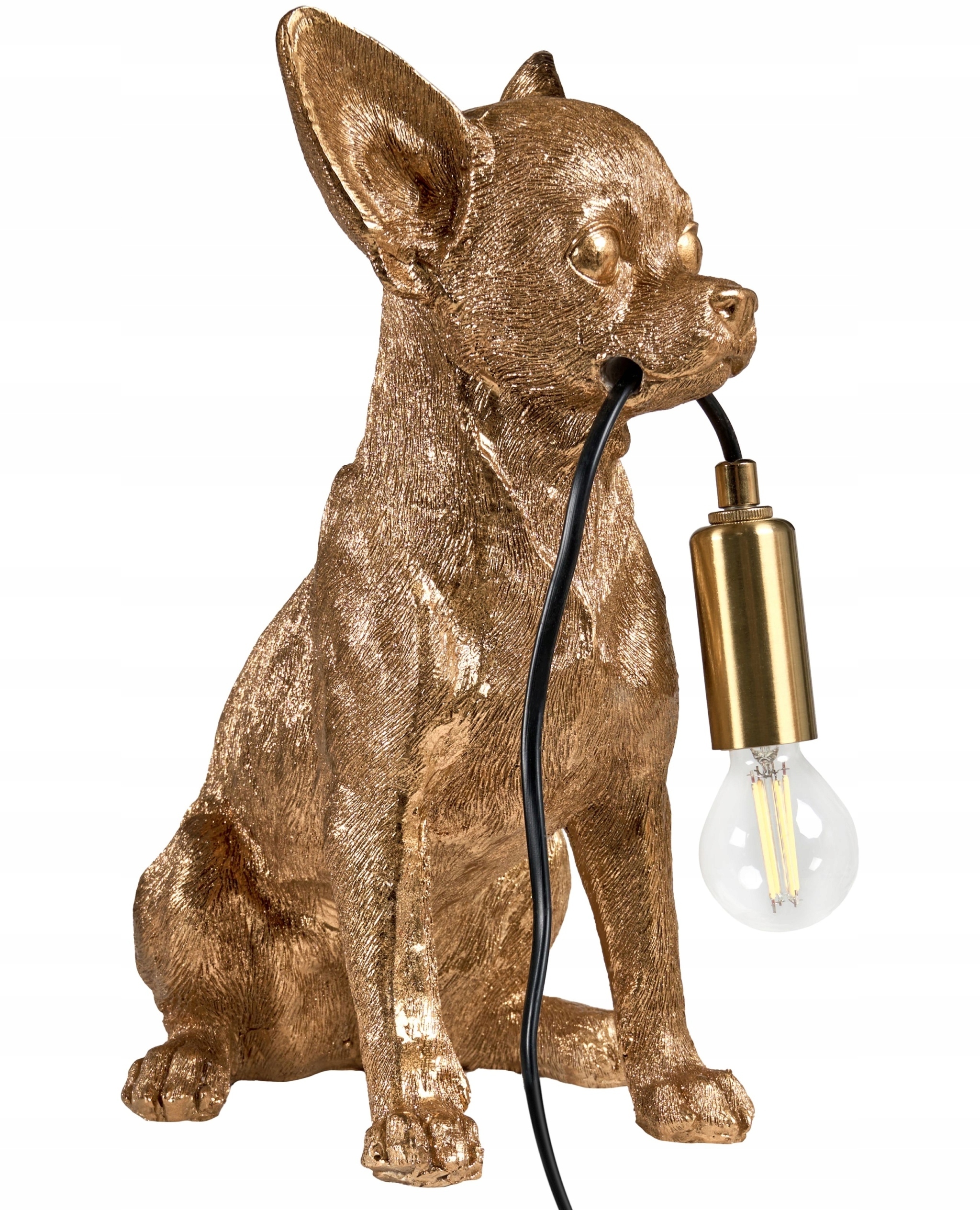 Lampa stołowa Pies ROCCO Złoty – Elegancja i styl w Twoim wnętrzu