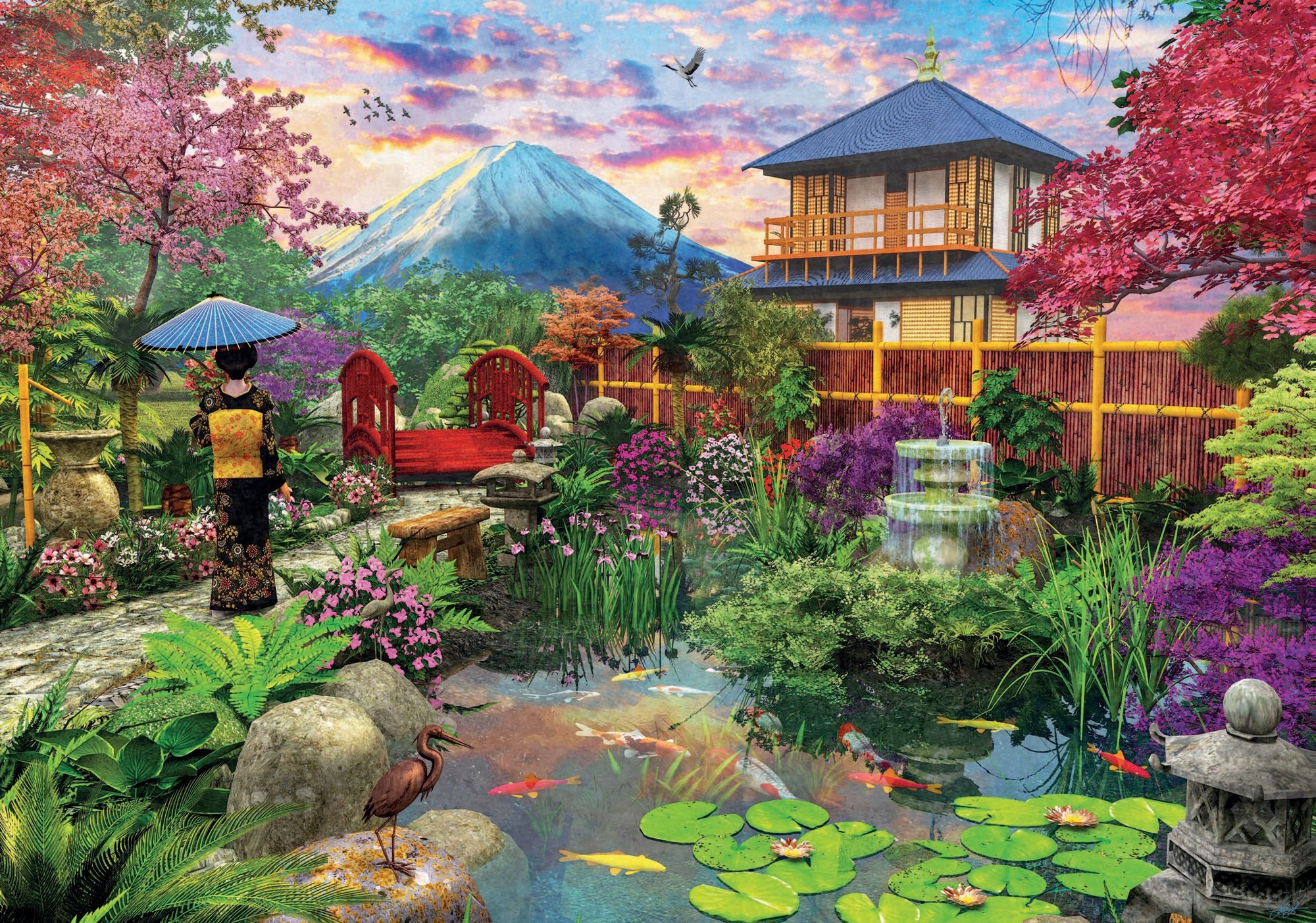 Tematyka puzzli: piękno japońskiego ogrodu