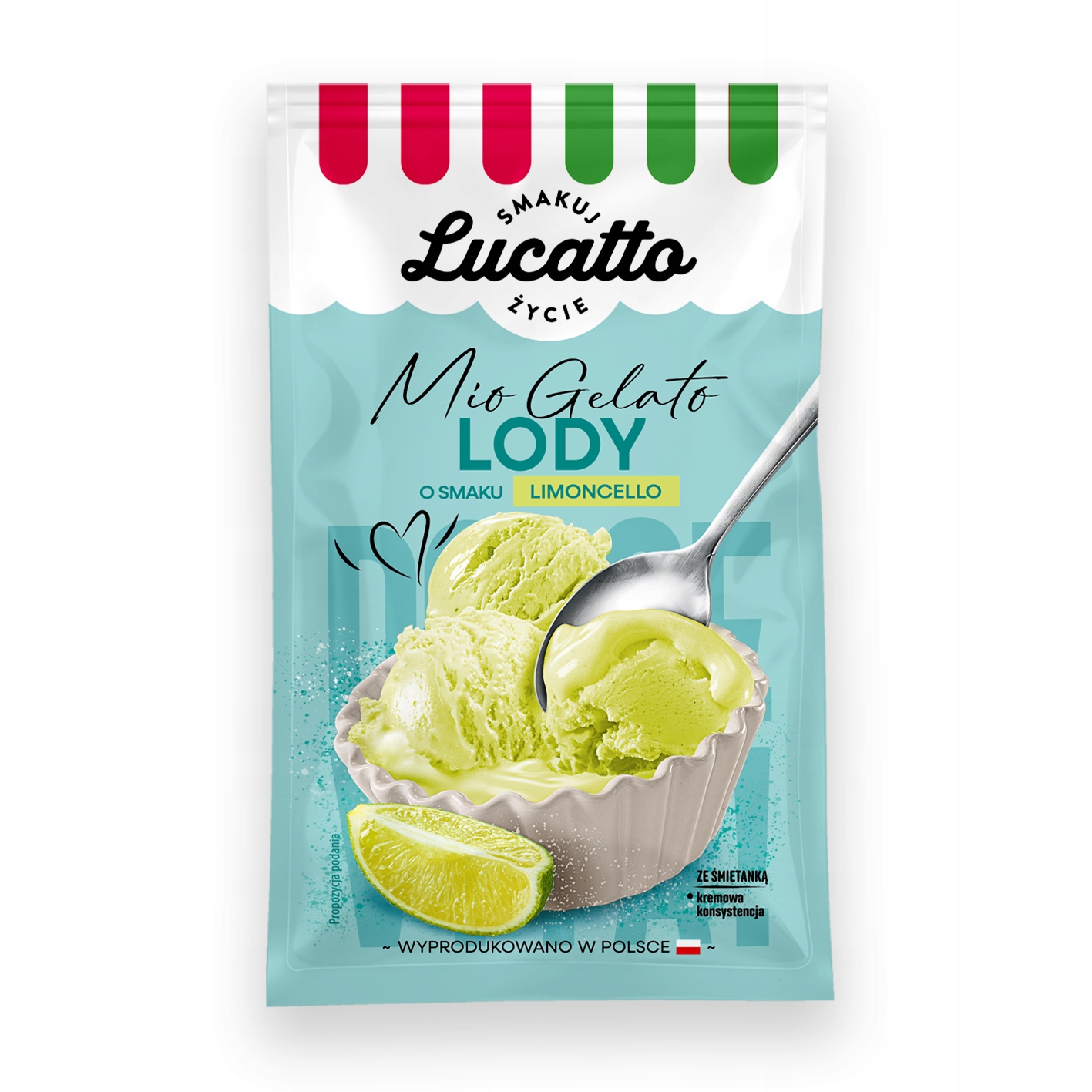 Lucatto Lody w proszku o smaku limoncello 60 g – Włoska radość w każdej łyżce