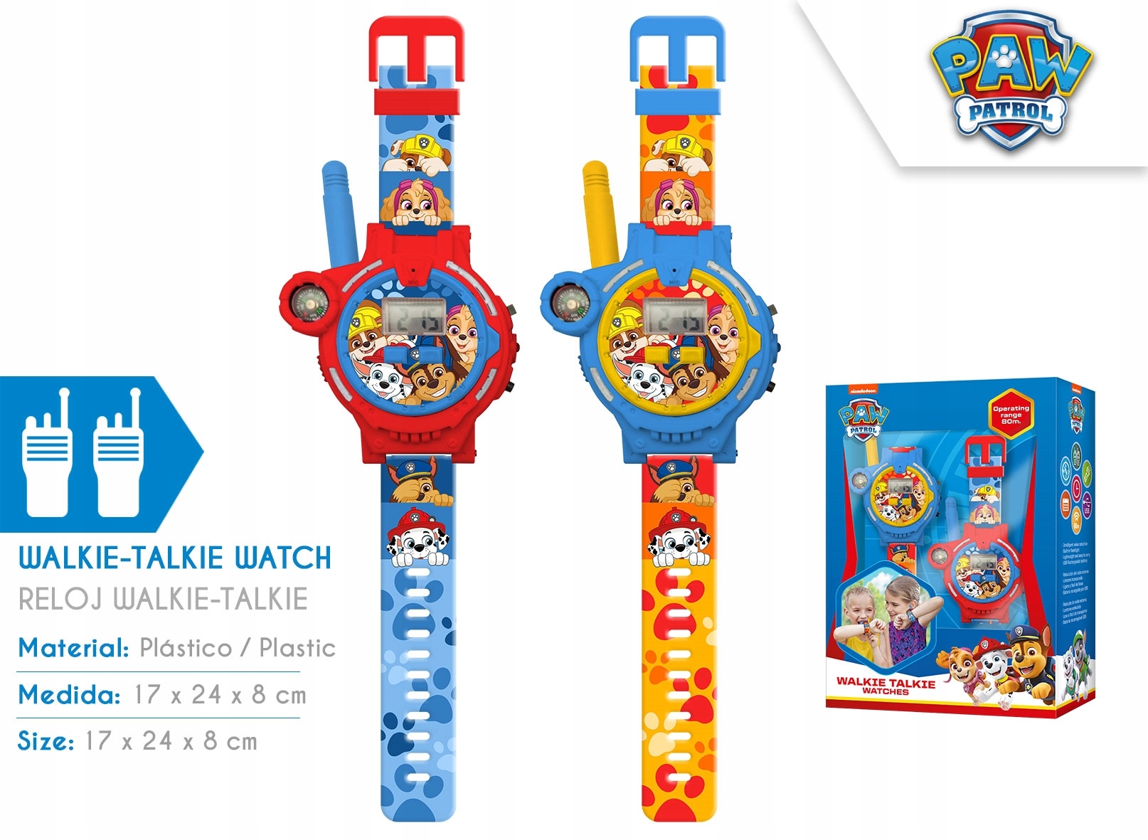Zegarek Walkie Talkie PAW PATROL Psi Patrol PW19911 – Idealny towarzysz zabaw dla dzieci